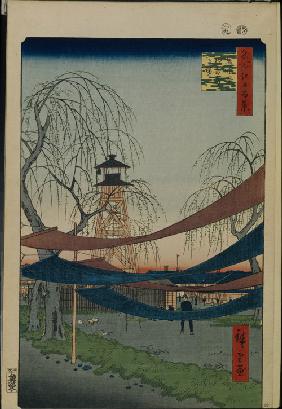 Hatsune-no-baba im Bakuro-cho  (Einhundert Ansichten von Edo)