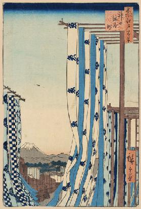 Das Färberviertel in Kanda (Einhundert Ansichten von Edo)