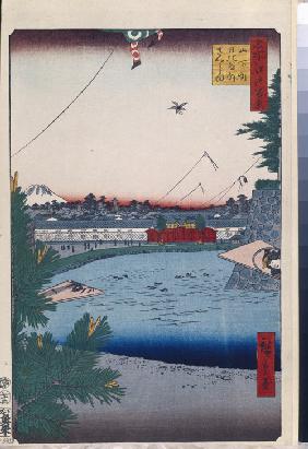 Yamashita-cho und Sotosakurada in Hibiya (Einhundert Ansichten von Edo)
