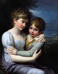 Die Kinder des Malers, Carlotta und Raffaello.