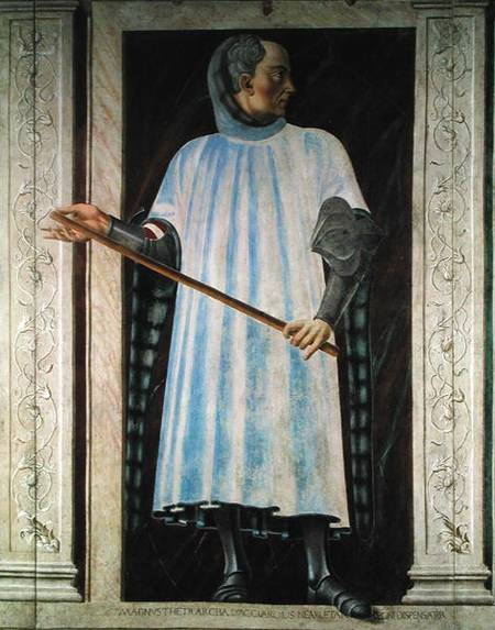 Niccolo Acciauoli (1310-65) from the Villa Carducci series of famous men and women von Andrea del Castagno