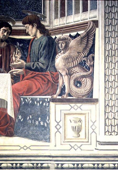 The Last Supper, detail of St. James the Less von Andrea del Castagno