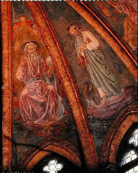 God the Father and St John, from the Vault of the Apse in the Chapel of St Tarasius 1442