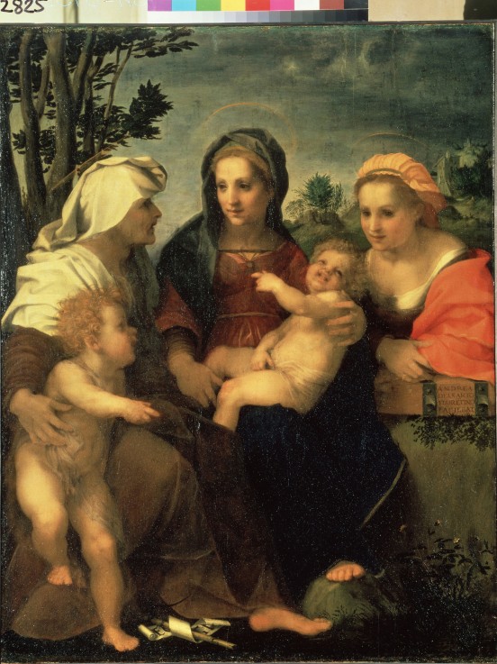 Madonna mit Kind zwischen der heiligen Katharina, heiligen Elisabeth und Johannesknaben von Andrea del Sarto