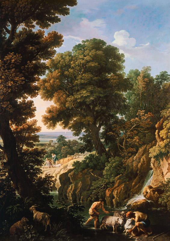 A Landscape with Shepherds von Andrea Locatelli