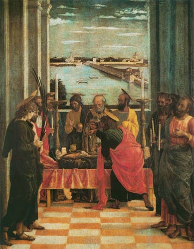 Der Tod Mariae von Andrea Mantegna