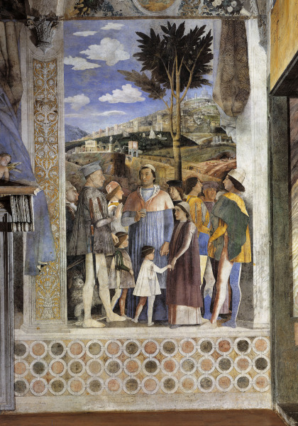 Lodovico Gonzaga u. Sohn von Andrea Mantegna