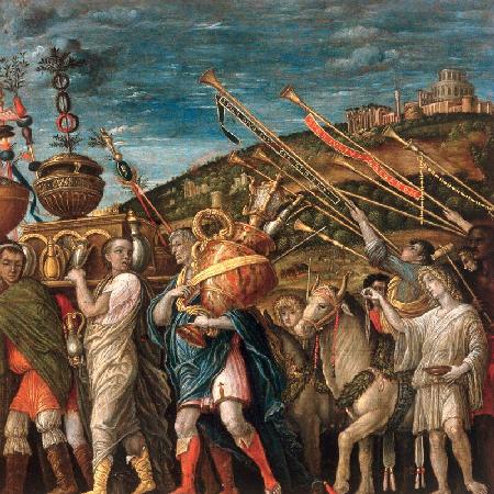 nach Mantegna,  Triumph Cäsars