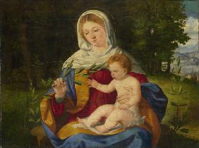 Madonna und Kind mit Olivenzweig