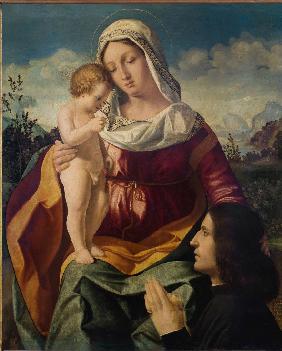 Maria mit dem Kinde und einem Stifter 1504