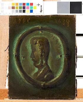 Henry Ritter (Brustbild in Form einer antiken Münze) 1839
