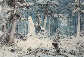 Verschneiter Wald 1835