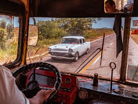 Reisen im alten Bus