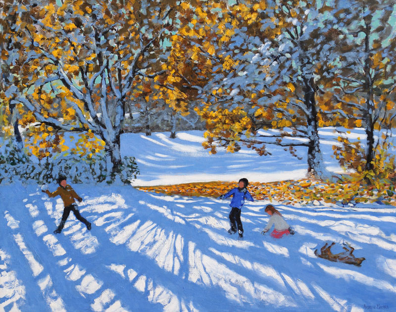 Early snow, Allestree Park von Andrew  Macara