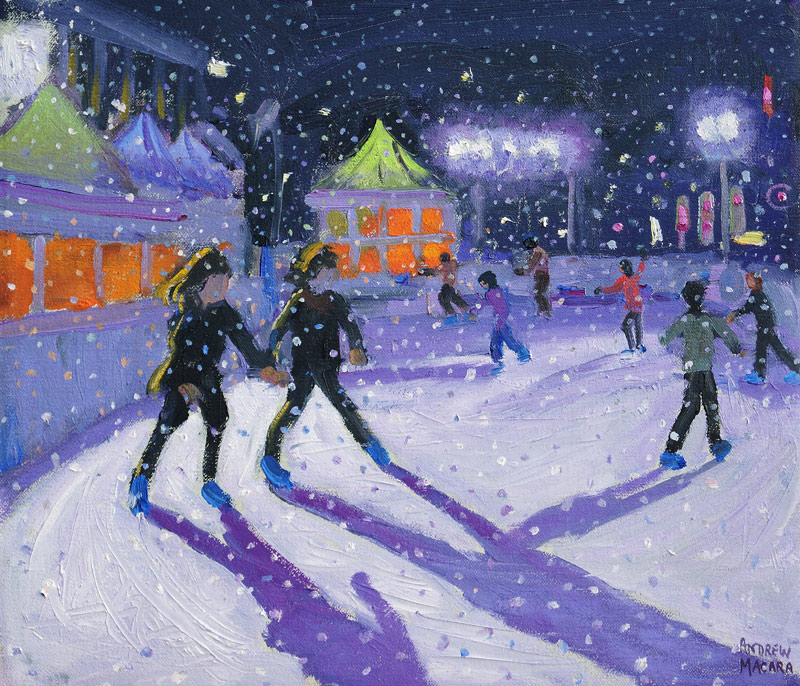 Night skaters,Derby von Andrew  Macara