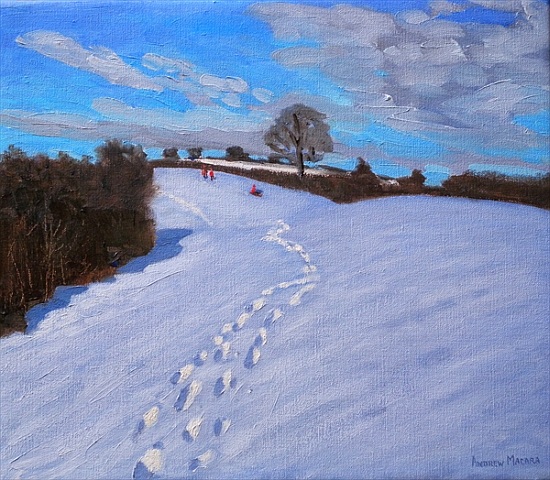 Footprints in the Snow von Andrew  Macara