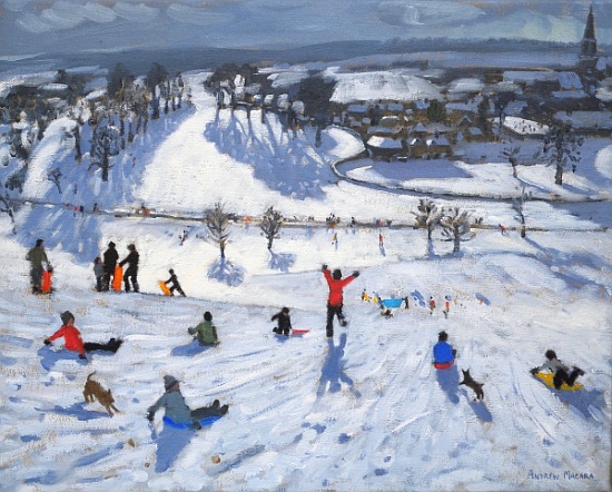 Winter Fun, Chatsworth von Andrew  Macara