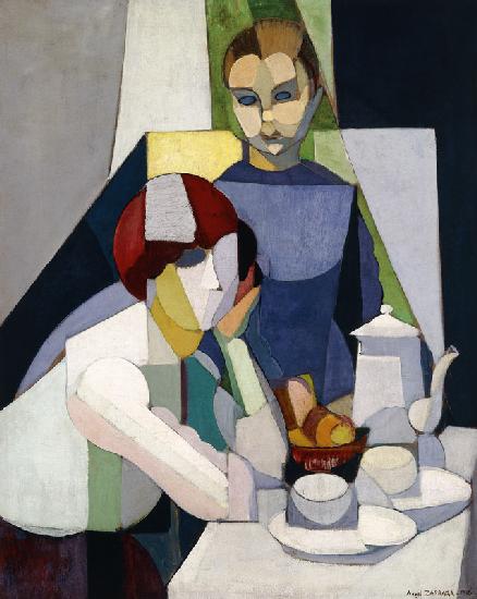 Teestunde für zwei Mädchen (La Merienda de dos Ninas) 1916