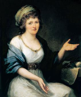 Bildnis Fortunata Sulgher Fantastici als Stegreifvirtuosin 1792