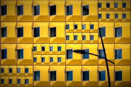 Gelbe Fassade
