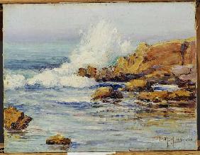 Meeresküste bei Sonnenschein, Laguna Beach 1915