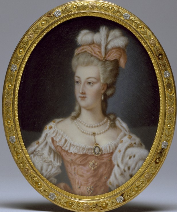 Porträt von Marie Antoinette (1755-1793), Königin von Frankreich und Navarra von Anne Vallayer-Coster
