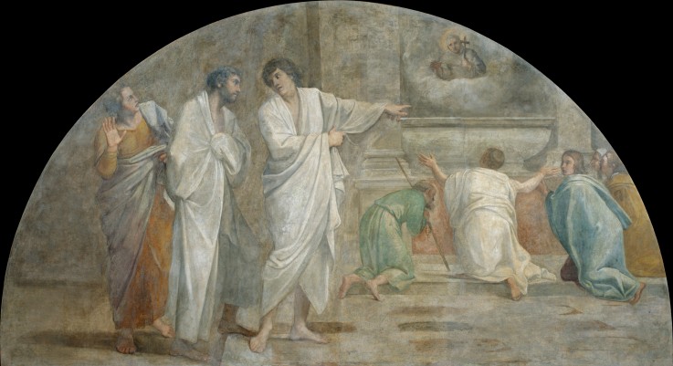 Die Erscheinung des heiligen Didakus an seinem Grab von Annibale Carracci