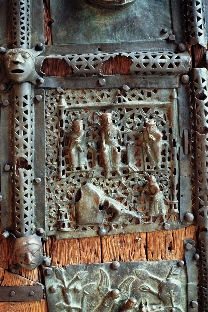 Panel from the right hand door of the portal von Anonym Romanisch