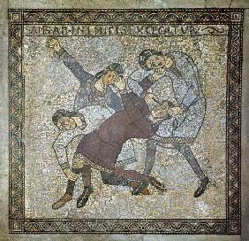 Blendung Samsons, Mosaikfußboden in der Krypta Vor 1157