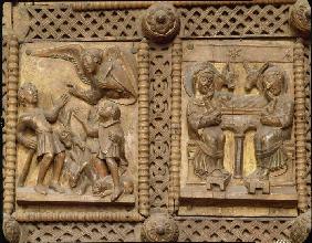 Kapitoltüre, Verkündigung an die Hirten, Geburt Christi 1050/60