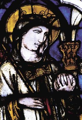 Assisi, Glasfenster, Jungfrau Maria 1320