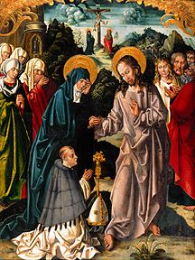 Abschied Christi von Maria Epitaphbild aus St. Vinzenez und Jakob, Breslau von Anonym (Breslauer Maler)