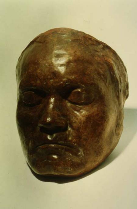 Cast of the face of the German composer Ludwig van Beethoven (1770-1827) von Anonymous