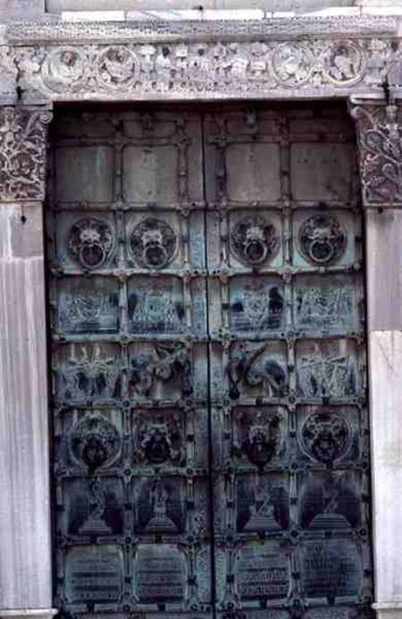 Cathedral Door on the West Facade von Anonymous