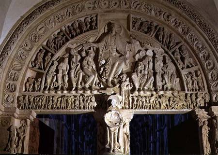 Central nave portal of the narthextympanum depicting Christ Enthroned von Anonymous