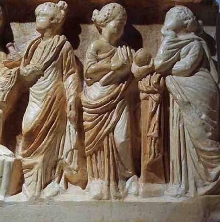 Detail from a sarcophagus von Anonymous