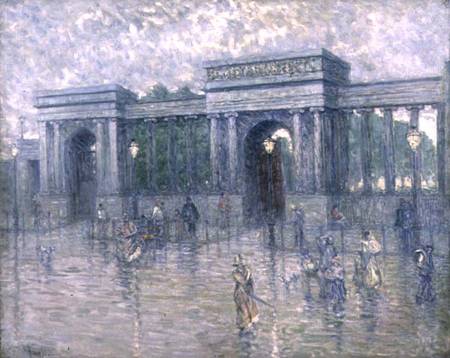Hyde Park Gate on a Rainy Day von Anonymous