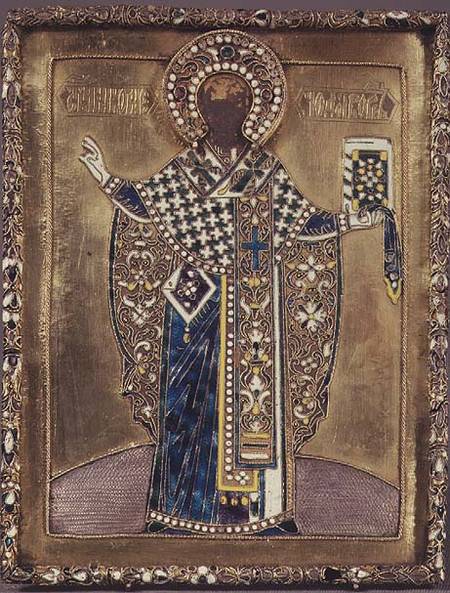 Icon showing St.Nicholas the Miracle WorkerMoscow von Anonymous