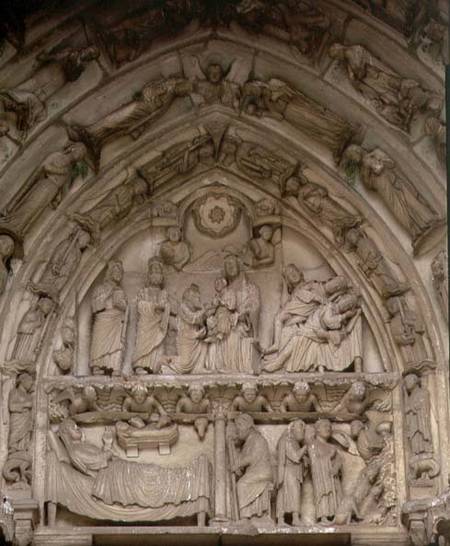The Nativitytympanum from the west or Royal Portal von Anonymous
