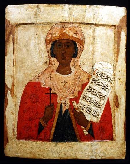 St. ParaskyevaRussian icon from Rostov/Suzdal von Anonymous
