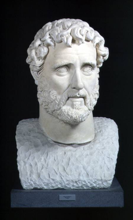 Portrait bust of Emperor Antoninus Pius (86-161) from the Baths of CaracallaRome von Anonymous