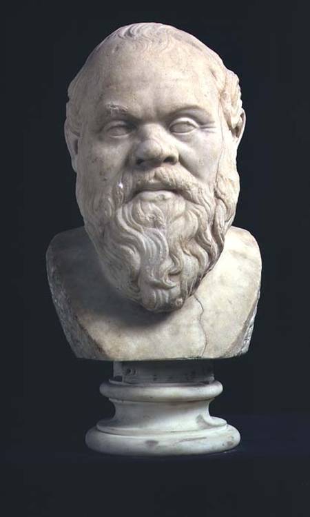 Portrait bust of Socrates (469-339 BC) von Anonymous