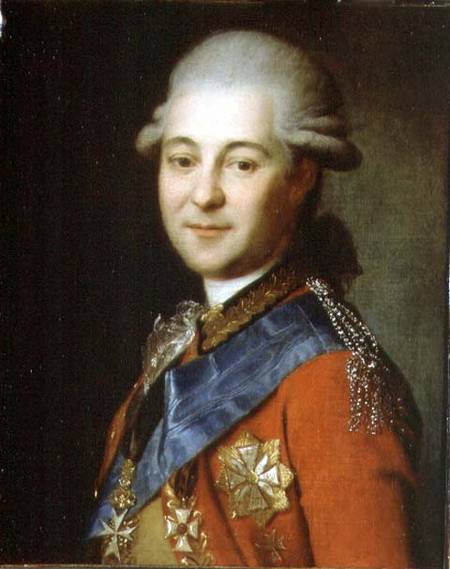 Portrait of Semeon Gavrilovich Zorich (1745-99) von Anonymous