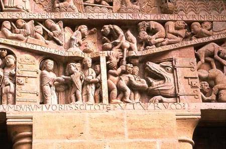 The Raising of the Dead, and Heaven and Hell,from the Last Judgement on the West Portal Tympanum von Anonymous