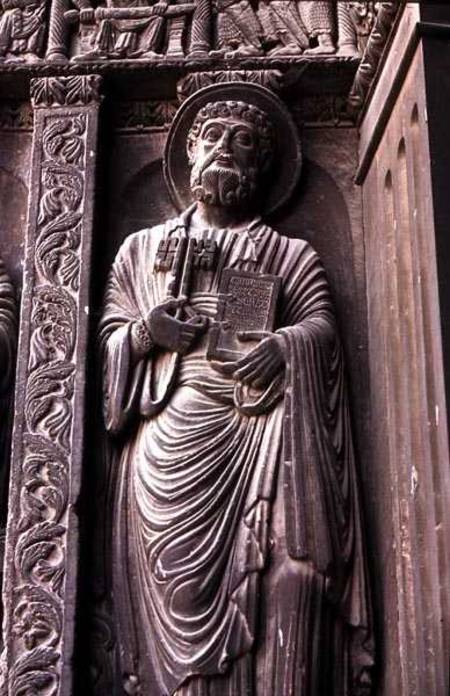 Relief sculpture of St. Peter from the Facade of St. Trophime von Anonymous
