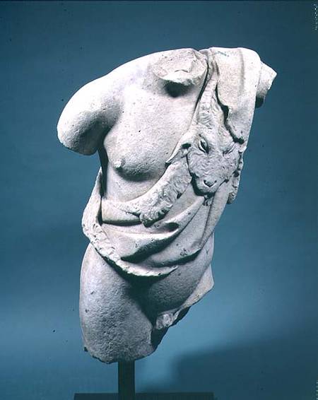 Roman marble torso of a faun or satyr (frontal view) 1st century BC/AD von Anonymous