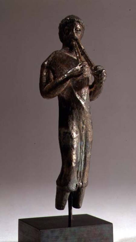 Statuette of a Musician with a Flute von Anonymous