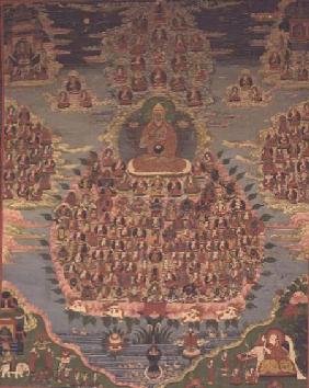 GQ 1992/1 Thangka (poss.) of Sakya Pandita with 1000 Emanations 19th-20th
