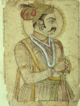 63.1728 Portrait of the Maharaja Sri Karan Singh, attributed to Rukhnuddin, Bikaner, Rajasthan, Rajp 1660