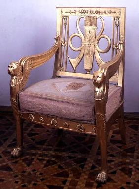 Armchair from a drawing room suiteSt. Petersburg 1805-6